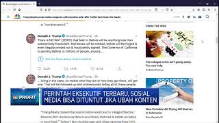 Ditegur Twitter, Trump Buat Aturan Baru untuk Sosial Media