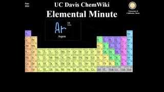 ChemWiki Elemental Minute:  Argon (Chemical Properties)