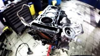 Замена поршневой на Audi A4 b8, 1.8 t, (борьба с масложором)