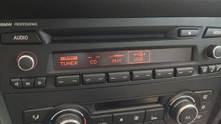 BMW professional cd Bluetooth MENU