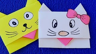 DIY:Как сделать супер легкий бумажный конверт-открытку. How to make a paper Envelope.