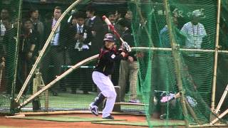 WBC　日本代表　鳥谷選手　松井選手　打撃練習