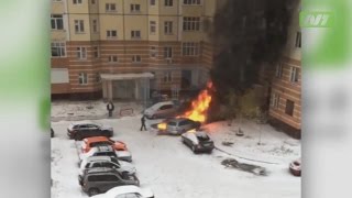 Машины сгорели