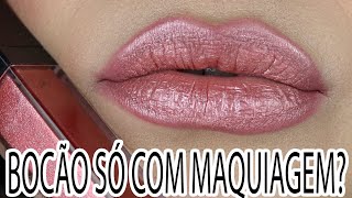 TRUQUES PARA AUMENTAR OS LÁBIOS SÓ COM MAQUIAGEM...