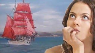 Сладкие истории от Наталии Федорец. Алые паруса. Букет из конфет.