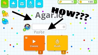 HOW TO STACK YOUR NAME UPP OR DOWN ON (Agario Mobile)!