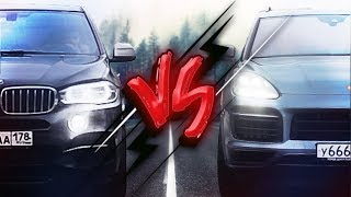 Быстрый дизель VS Породистая роскошь / BMW vs PORSCHE / Тест-драйв от Цветочника