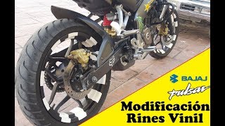PULSAR 200 NS MODIFICACIÓN RINES VINIL