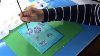 Учимся рисовать цветы Астры