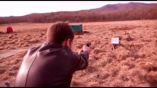 Стрельба с Грозы Р-03С, 9мм