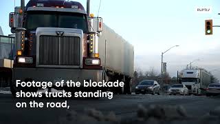 Access to Ambassador Bridge reopens after trucker convoy blockade amid 'Freedom Convoy' protest