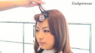 【前髪の巻き方】マジックカーラーでできるふんわり斜め前髪の作り方♡【Hair Arrange #12】