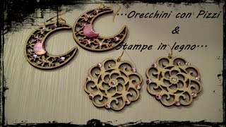 Orecchini realizzati con "pizzi" fatti a mano e qualche altra piccola creazione...
