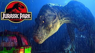 Jurassic Park T-Rex Breakout - Escapando Do T-Rex, Cena Do Filme! | Dinossauros (PT-BR)