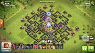 Th8, 4 Eq spell, golem pekka Valkyries 3 star attack