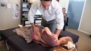Dr  Ian    Adjustment for Extremely Flexible Patient   Gonstead Chiropractic