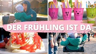 DER FRÜHLING IST ENDLICH DA | Bastelidee für Ostern und das erste Eis | Vlog #78