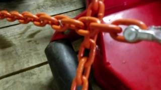 How we strap down our mowers