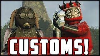LEGO Star Wars The Force Awakens - Customs - Creating Deadpool & Sith JarJar!