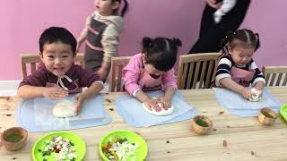 [AHA TUBE] 3살 아이들의 신나는 피자만들기! IKITCHEN COOKING CLASS