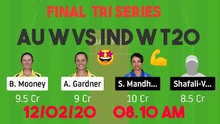 AU w vs Ind w t20 ind w vs au w t20 final* women's t20