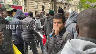 France: Undocumented migrants demand release of detained activists at Paris march