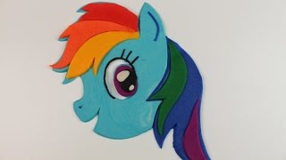 Пони Радуга из Плей До. My Little Pony. Play Doh