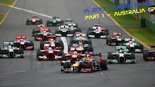 F1 2013 Карьера ( Гонка 1 - Мельбурн, Австралия )