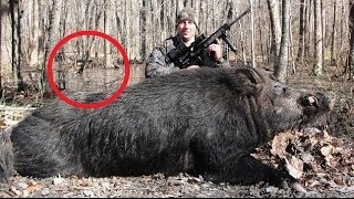 North Carolina Hunter Kills Huge 500lb Wild Hog