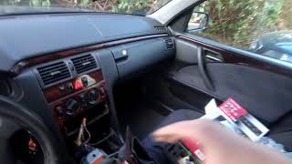 Замена Установка Штатной Магнитолы Мерседес  Mersedes W210  Pioneer Deh-S100UB как снять-подключить