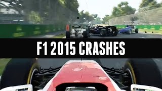 F1 2015 | CRASH COMPILATION