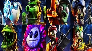 PVZ Garden Warfare 2: ALL 'LEGENDS OF THE LAWN' Characters (TURF TAKEOVER)