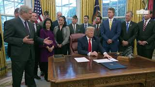 President Trump Participates in a Signing Ceremony