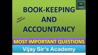 SYJC Important questions for Bk and Accountancy  HSC 2020 | #syjc | BK imp syjc