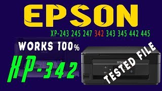 Epson XP-243 245 247 342 343 345 442 445 Resetter ,XP-342 Resetter Tested Work 100%