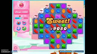 Candy Crush Level 1068 Audio Talkthrough, 1 Star 0 Boosters