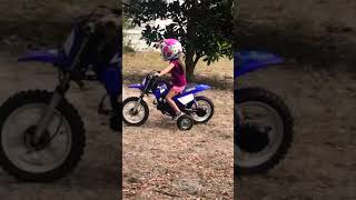 Learning how to ride pw50
