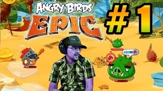 Lets Play Angry Birds EPIC PART 1: Saving CHUCK! (iOS Gameplay + SHOUT OUTS!)