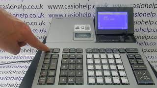 How to clear a lock up problem on the Casio SR-S500 / PCR-T540 / SR-S820 Cash Register