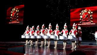 Выступление барабанщиц-воспитаниц пансионата МО РФ