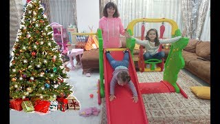 ODAYA KAYDIRAKLI SALINCAKLI PARK YAPTIK. BERKAY BEY ÇOK SEVDİ.