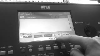 Korg Pa600 - Incarcare fisiere in modul Song Play