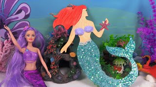 Petite Sirène Peinture et Paillettes | Mermaid Painting