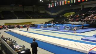 2014 Devon Haimes CAN pass 1 Prelims 1516 Womens Tumbling World Age Group Champs USA