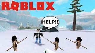 THE CAVEMEN ATTACKED US!! | Roblox Time Travel Adventures #2 (Sub Zero)