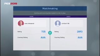 How to win vs number 1 rank in PES 2019 - marcintesarski vs c4rlitos1184