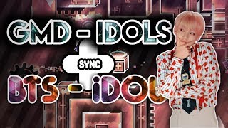 IDOLS (GMD) 레벨에 IDOL (BTS) 노래를 넣으면? [ 지오메트리 대시 ]