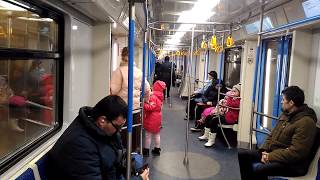 Московское метро. Поезд серии Москва.
