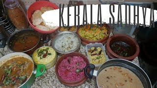 Easy Kerala Sadhya Preparation  l Traditional Kerala Thali l RECIPIES l BASIMA BASHEER lSAMBARl