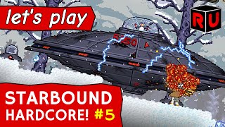 Fighting Dreadwing & Floran Hunting Grounds' Ixodoom | Let's play Starbound 1.0 Hardcore ep 5